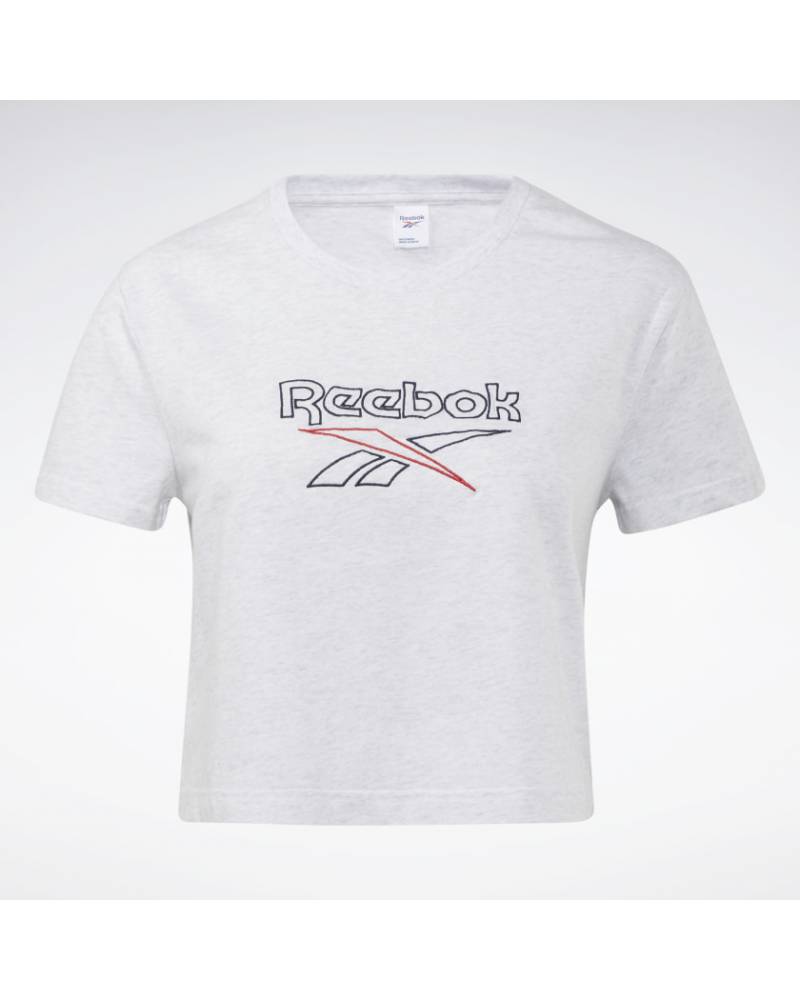 REEBOK T-SHIRT CLASSICS FOUNDATION CROP BIG LOGO
