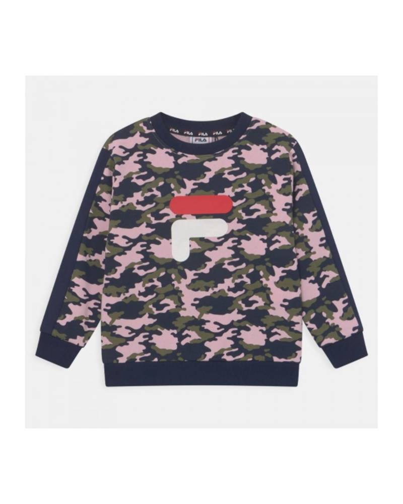 FILA FELPA GIRO KIDS GIRLS ROSY COT.GARZ