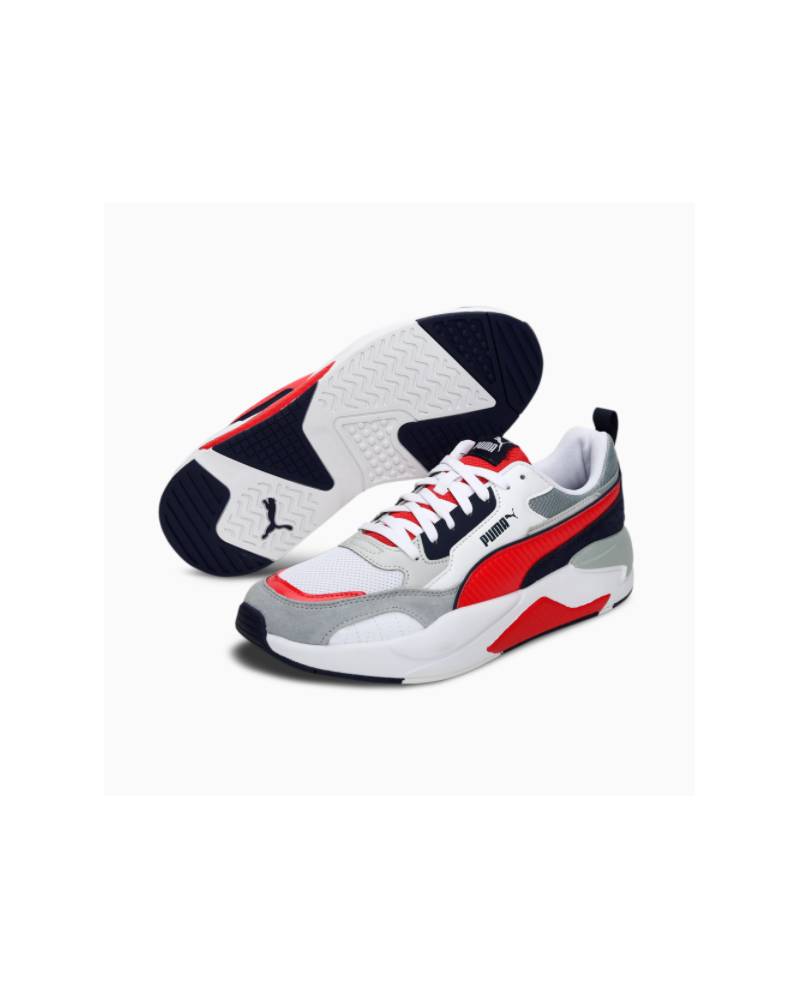 PUMA X-RAY 2 SQUARE SD WHITE/HIGHRISKRED/PEACOAT
