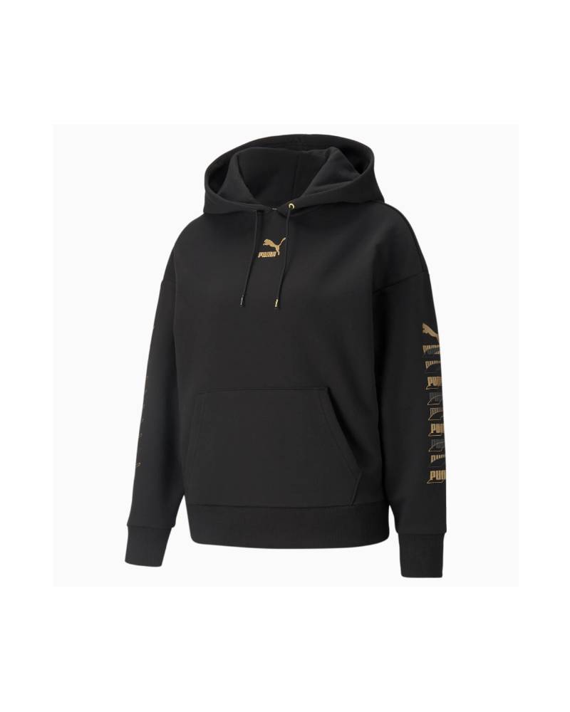 PUMA FELPA CAPPUCCIO CLASSICS GRAPHICS GARZATO W