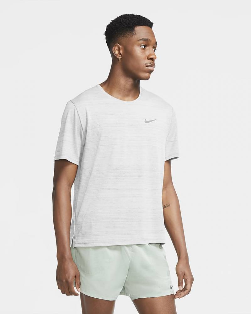NIKE T-SHIRT RUNNING BIANCA