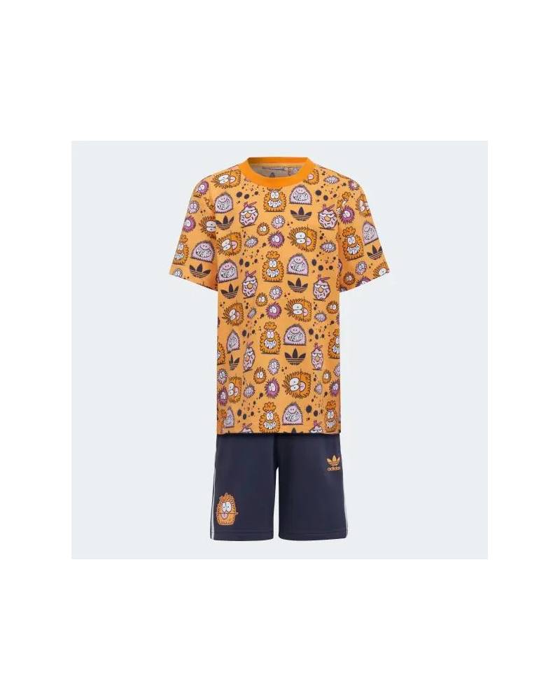 ADIDAS X KEVIN LYON SET T-SHIRT E SHORTS KIDS