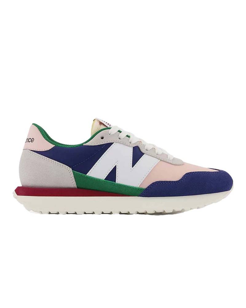 NEW BALANCE 237 W LIGHT GREY-MOON SHADOW BLU-GREEN