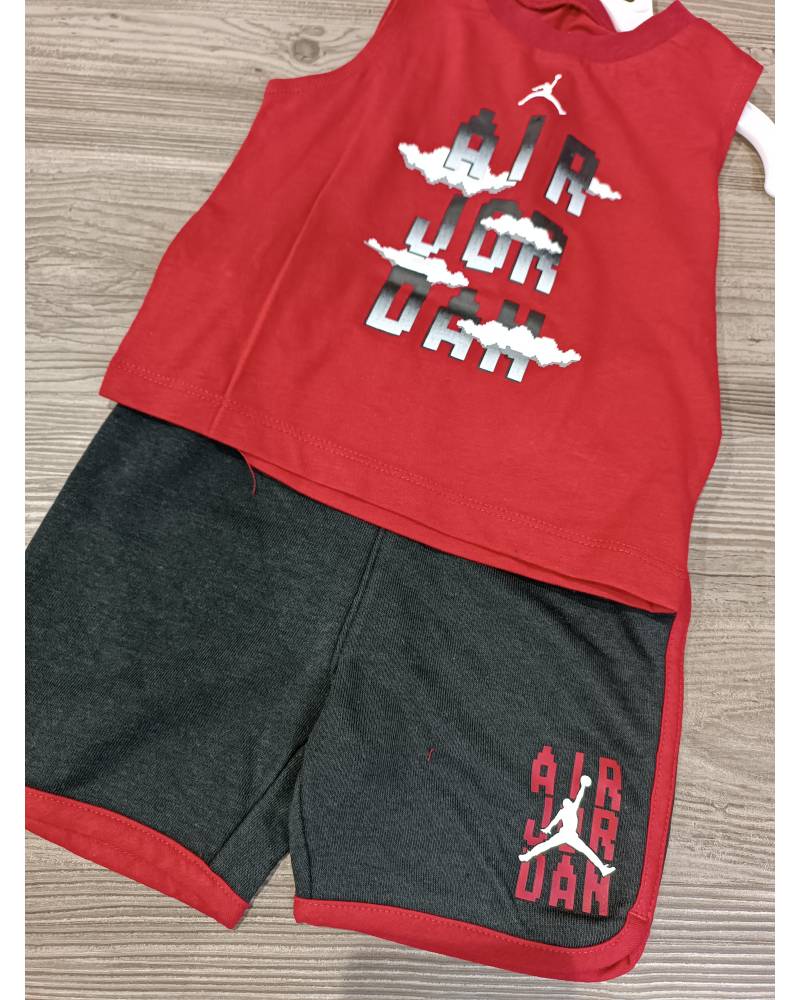 JORDAN SET CANOTTA E SHORTS PIXEL FLIGHT MUSCLE
