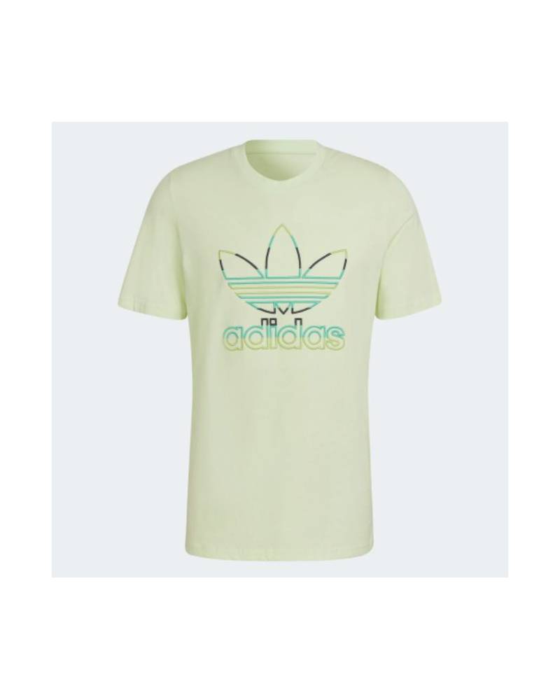 ADIDAS T-SHIRT TREFOIL CUCITO GREEN