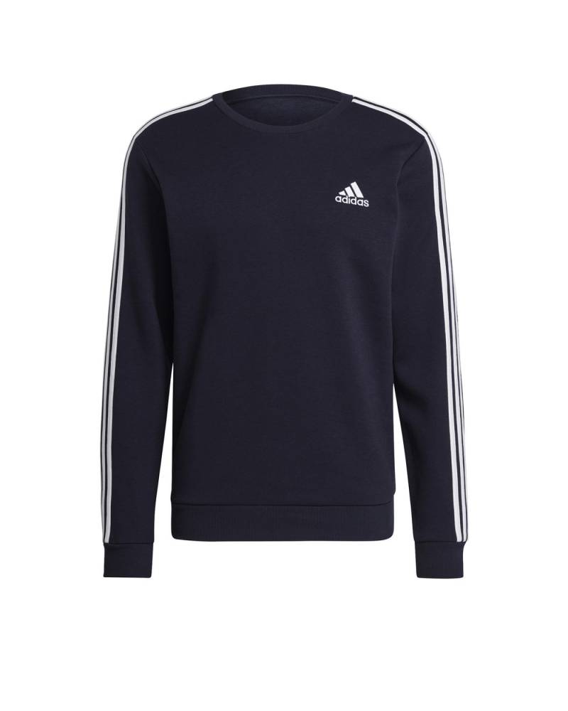 ADIDAS FELPA GIRO ESS 3-STRIPES FELPATO BLU