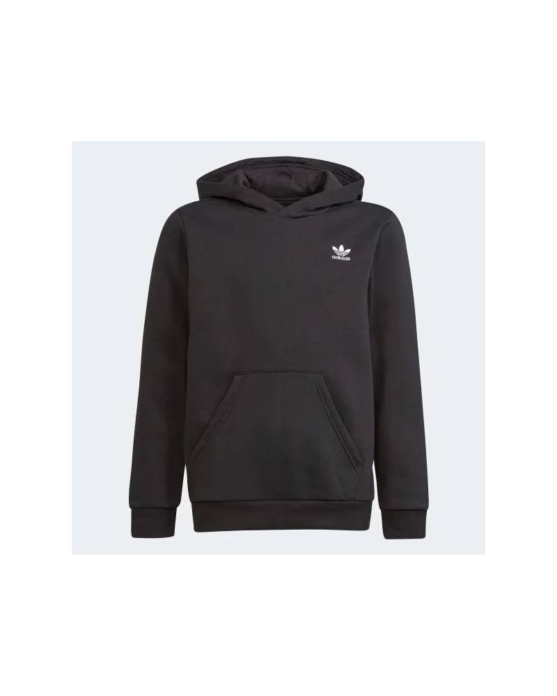 ADIDAS FELPA C/CAPPUCCIO OR. LOGO PETTO JR BLACK