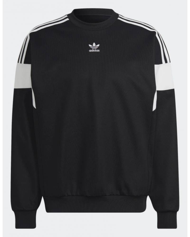 ADIDAS FELPA ADICOLOR CUT LINE CREW BLACK