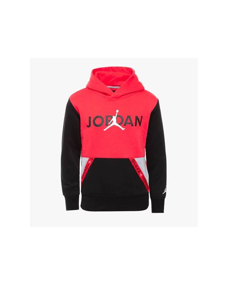 JORDAN FELPA C/CAPPUCCIO VERT TAPE JR