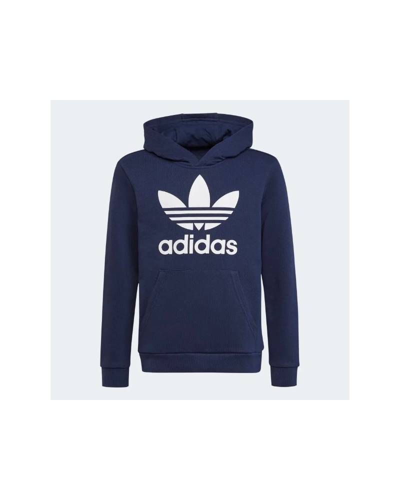 ADIDAS FELPA C/CAPPUCCIO ORIGINAL JR BLU