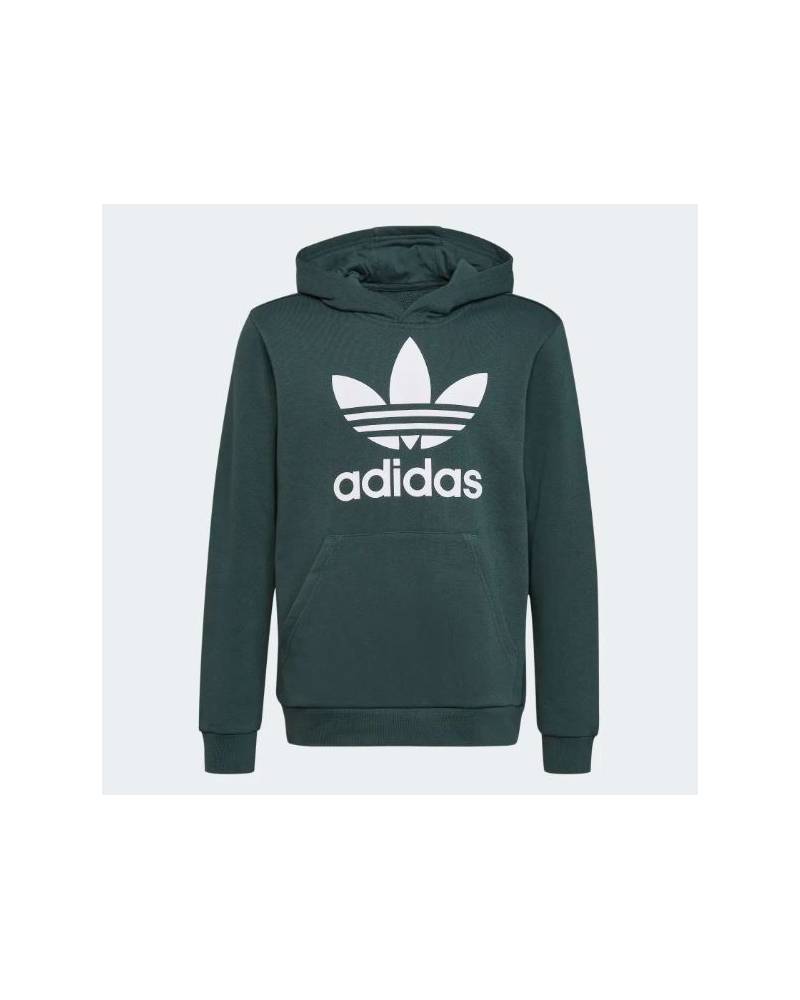 ADIDAS FELPA C/CAPPUCCIO ORIGINAL JR  GREEN