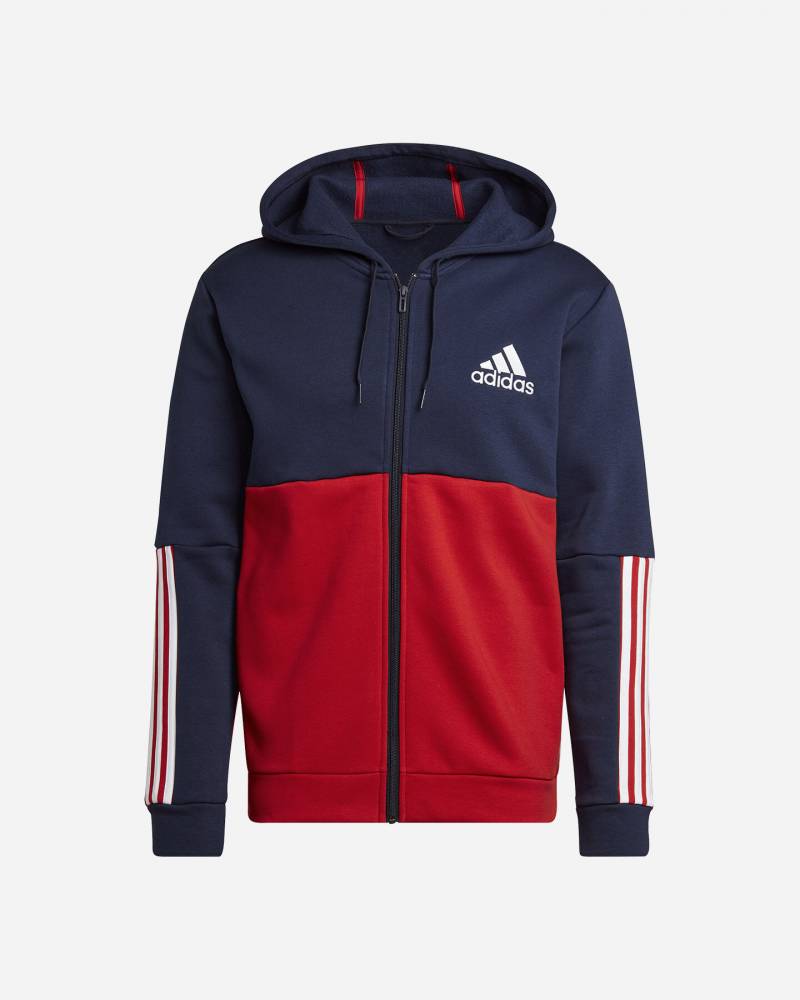 ADIDAS FELPA C/CAPPUCCIO FULL ZIP ESS COLORBLOCK
