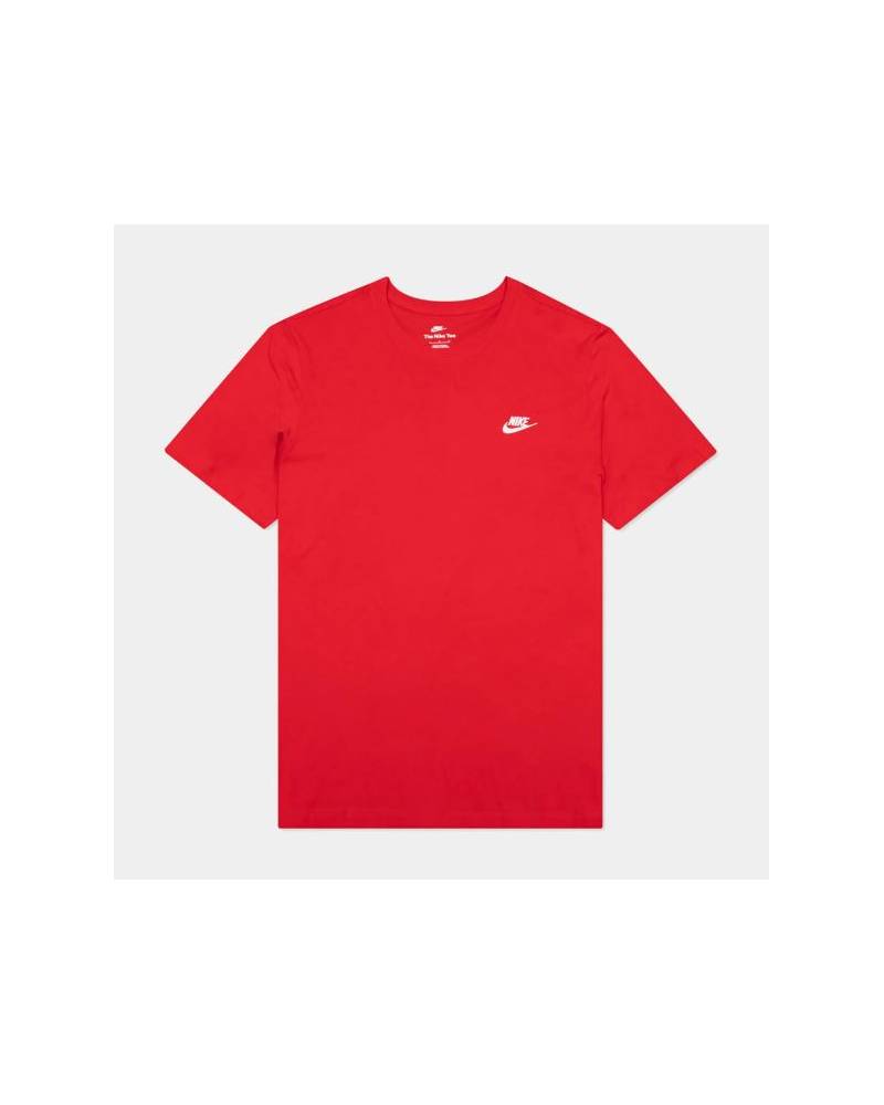 NIKE T-SHIRT LOGO PICCOLO PETTO RED