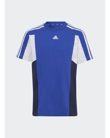 ADIDAS T-SHIRT COLORBLOCK 3 STRIPES JR BLUETTE