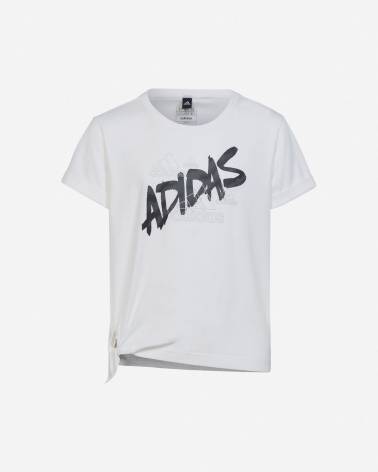 ADIDAS T-SHIRT DANCE KNOTTED GIRLS JR