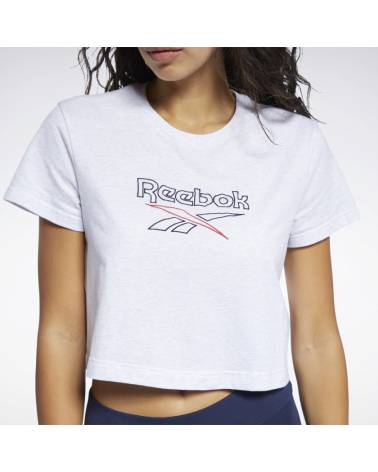 REEBOK T-SHIRT CLASSICS FOUNDATION CROP BIG LOGO