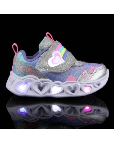 SKECHERS S-LIGHTS HEART LIGHTS LOVIE DOVIE GIRLS