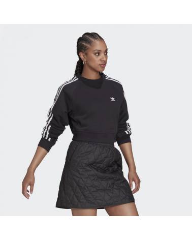 ADIDAS FELPA CROPPED GARZATO W