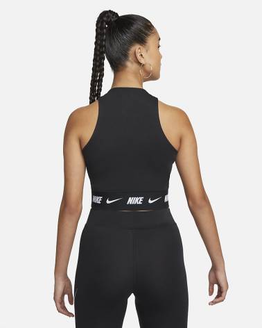 NIKE TOP CORTO ELASTICO SWOOSH W