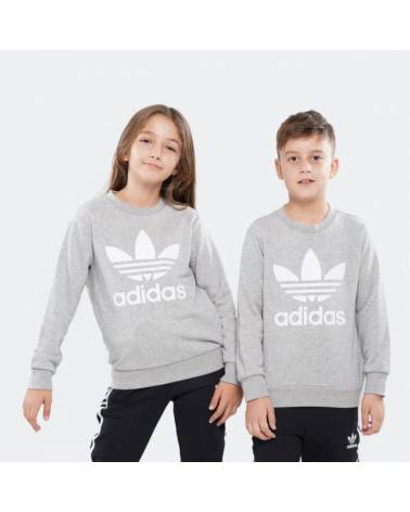 ADIDAS FELPA GIROCOLLO ORIGINAL JR GRIGIA