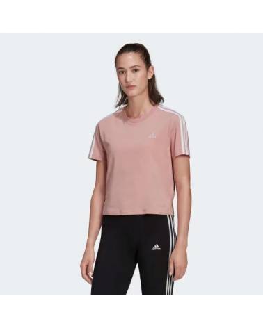 ADIDAS T-SHIRT CROPPED 3S ESSENTIALS W PINK