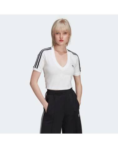 ADIDAS T-SHIRT ADICOLOR CROPPED CLASSIC W WHITE