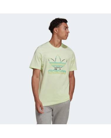 ADIDAS T-SHIRT TREFOIL CUCITO GREEN