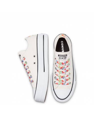CONVERSE FLORAL PRINT PLATFORM CHUCK TAYLOR