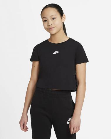 NIKE T-SHIRT CROP NSW REPEAT JR