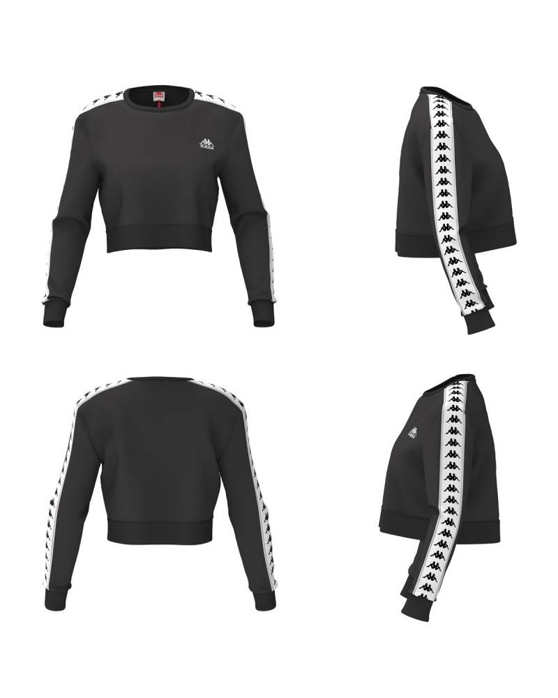 KAPPA FELPA CROPPED 222 BANDA FAMISH GARZATO